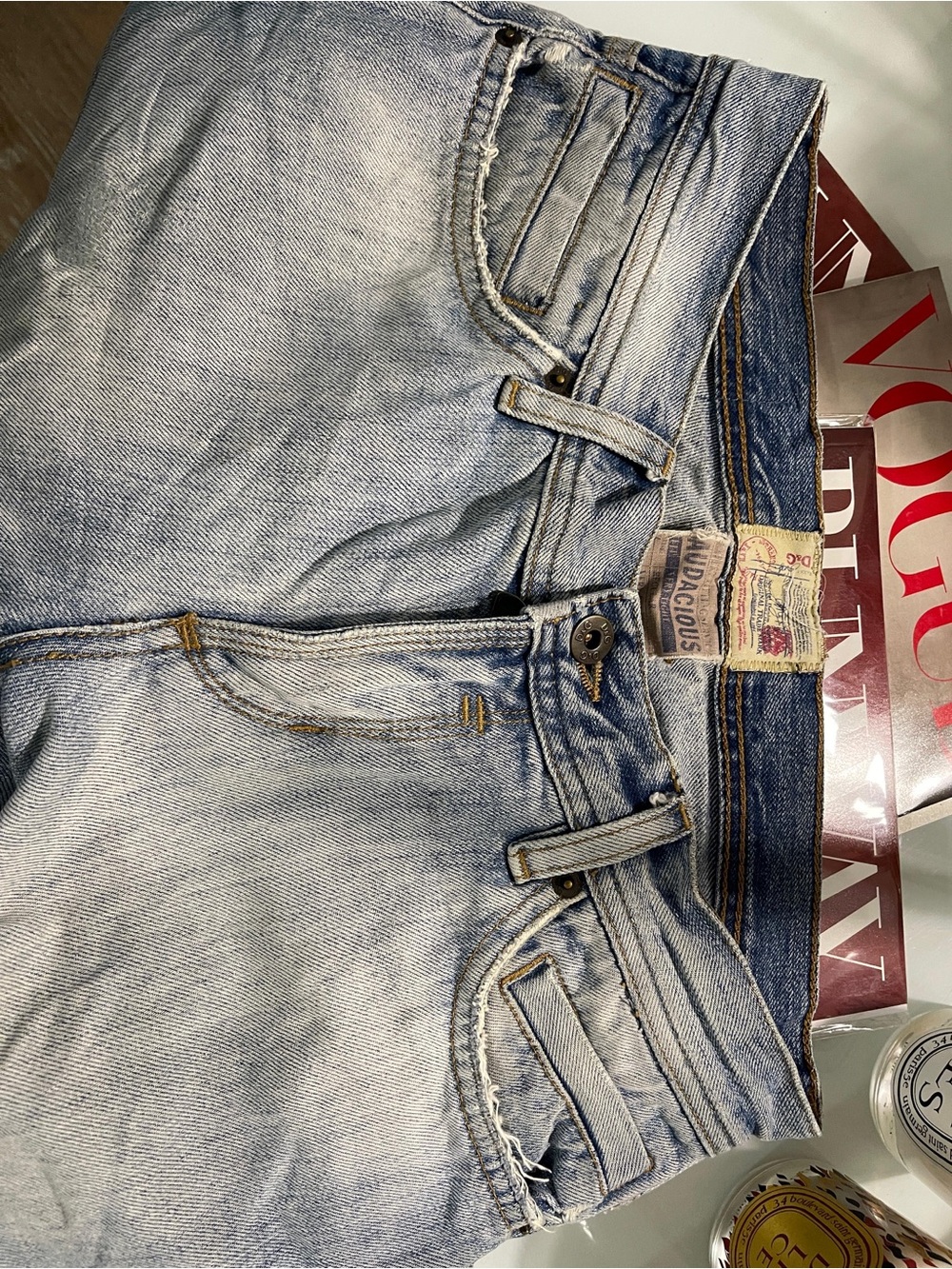 D&G Light Blue Men’s Slim Straight Jeans Vintage